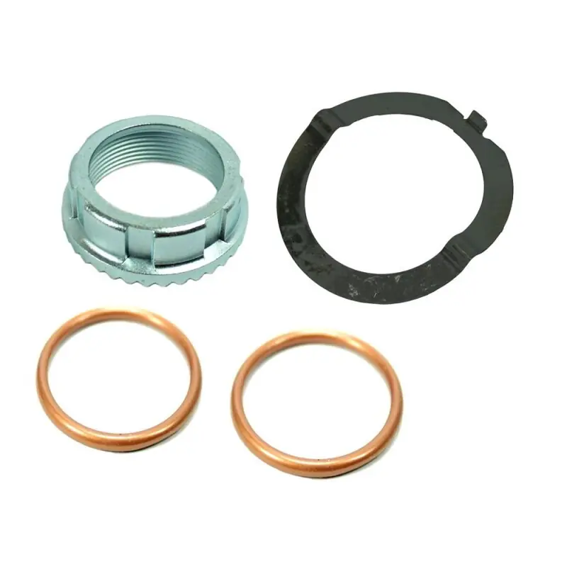 Aktuell Set 32mm Auspuff Befestigung Krümmermutter + Sicherungsblech Tuning für Simson S51 S50 S53 KR51 Schwalbe Star Sperber Habicht Duo