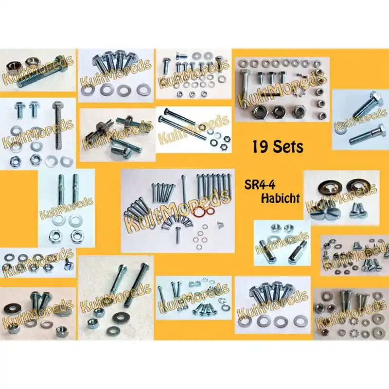 Normteile für Simson SR4-4 Habicht über 250 Schrauben Muttern 18 Schraubensets Nur Für Kurze Zeit