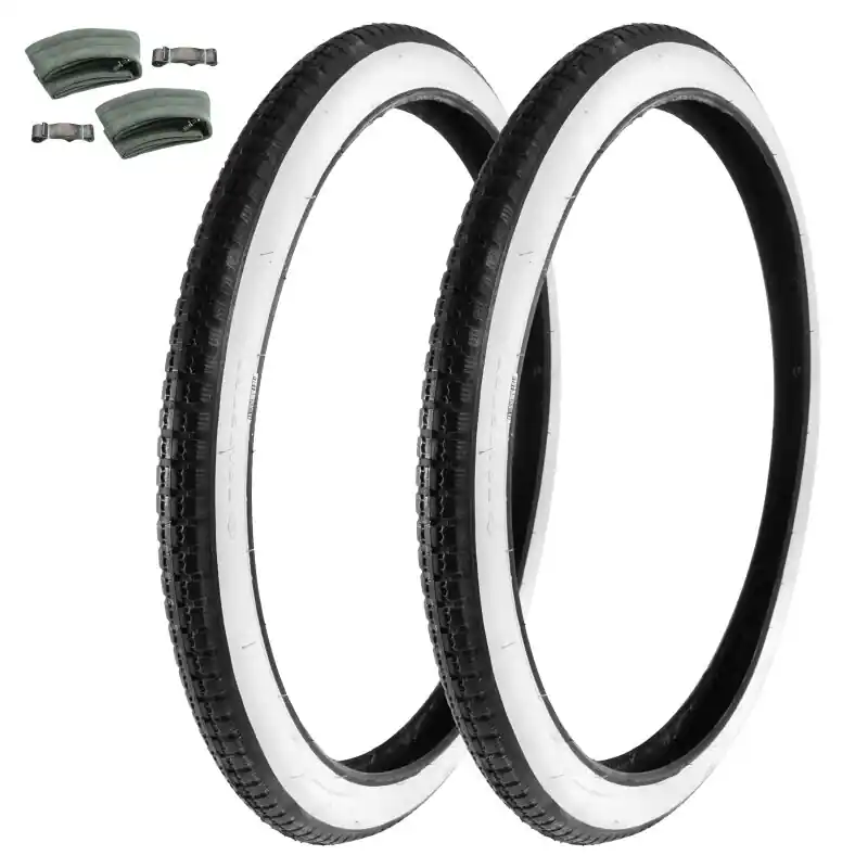 2 Weisswandreifen 26 Zoll Schlauch für Simson SR1 NSU Quickly S N 2,00 x 26 Zoll Rad Aktuell