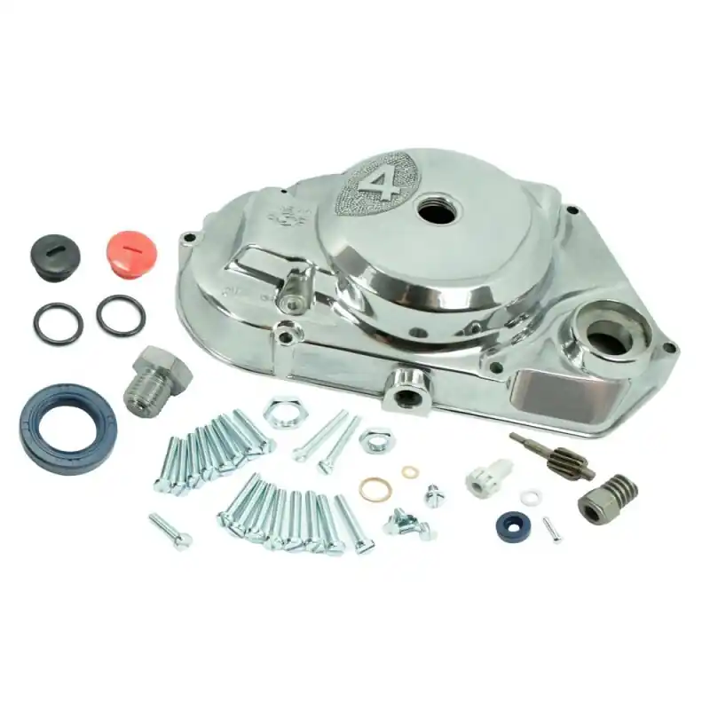 Must-Have Polierter Kupplungsdeckel mit Drehzahlmesser Anschluss DZM für Simson S51 SR50 KR51 Schwalbe