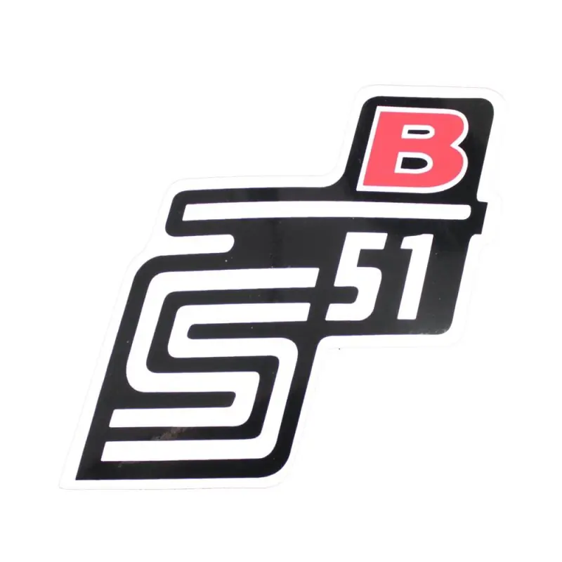 Finale Aktion Aufkleber für Simson S51 B rot Seitendeckel Klebefolie Kleber Sticker S51B