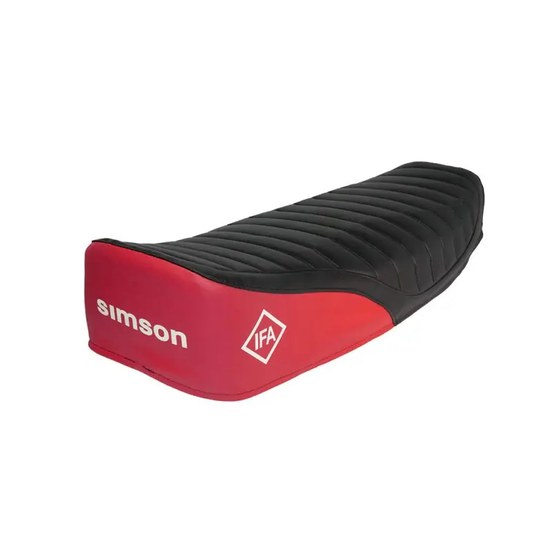 Simson Sitzbankbezug rot-schwarz strukturiert S51 S50 S70 Schwalbe KR51 Neu Im Sortiment