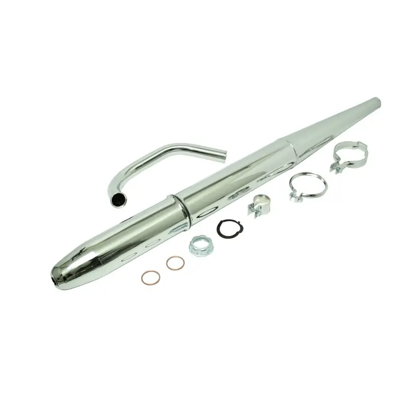 Auspuff Set Krümmer chrom für Simson KR51/2 Schwalbe Befestigung Spitztüte 28 Markenware