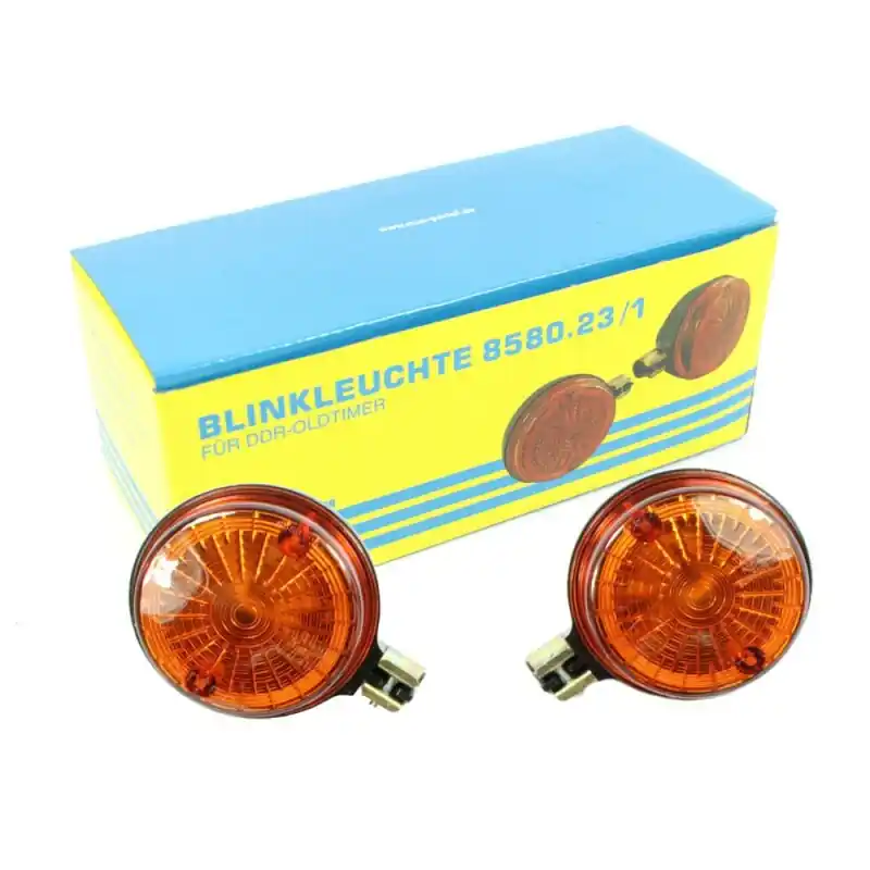 Simson Blinker rund Orange S51 S50 SR50für MZ ETZ TS 150 125 250 hinten E-Zeichen Top-Preis
