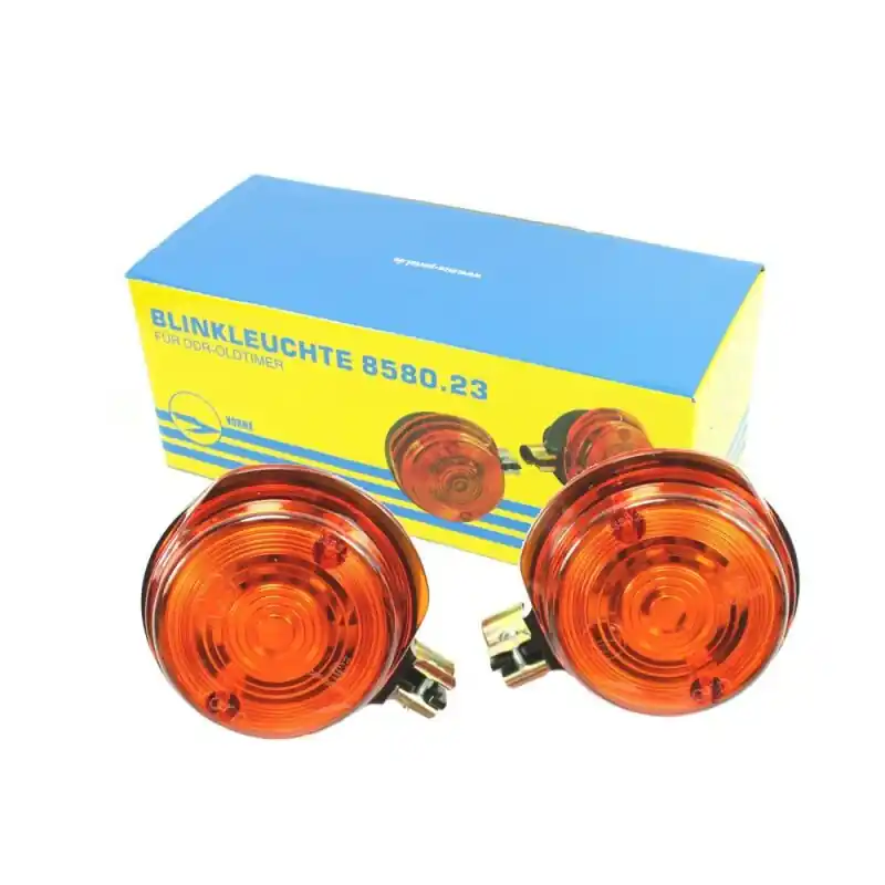 Billig Simson Blinker rund Orange S51 S50 SR50 pass f MZ ETZ TS 150 125 250 vorn E-Zeichen