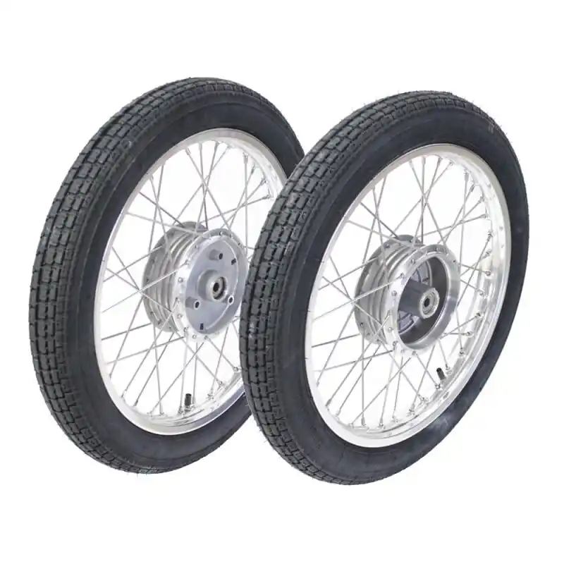 Meistverkauft Paar Kompletträder für Simson S51 S50 S70 S53 KR51 Schwalbe Spatz Star Sperber Habicht Rad Alufelge Reifen Heidenau K30