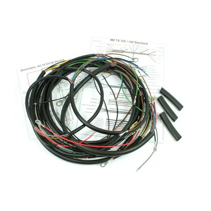 Neu Im Sortiment Kabelbaum Kabelsatz MZ TS125, TS150, ETS125/1, ETS150/1 Tacho in Lampe