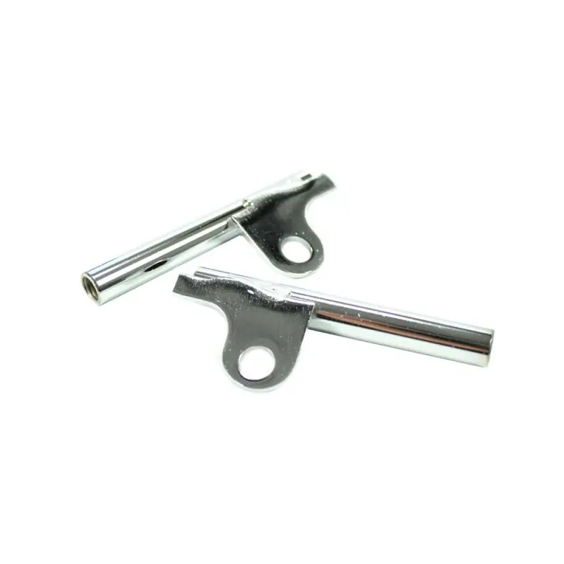 Expressversand Blinkerhalter Halterung chrom, vorn Blinker MZ ETZ 125 150 250 251 301 an der Telegabel 10mm runde Blinker