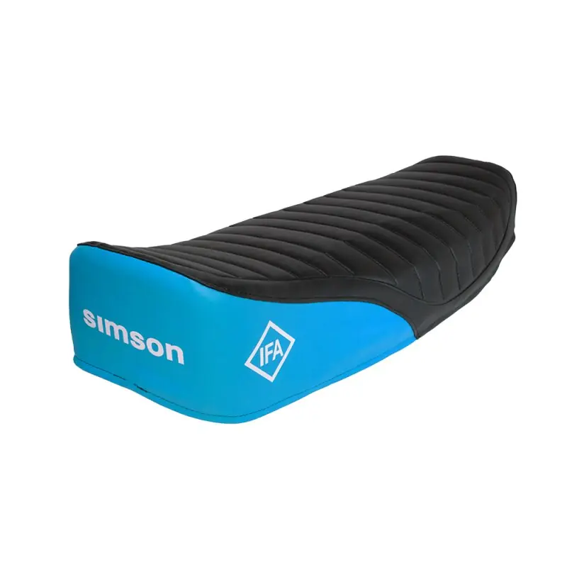 Sitzbank schwarz blau strukturiert Enduro für Simson S51 S50 S70 Neu
