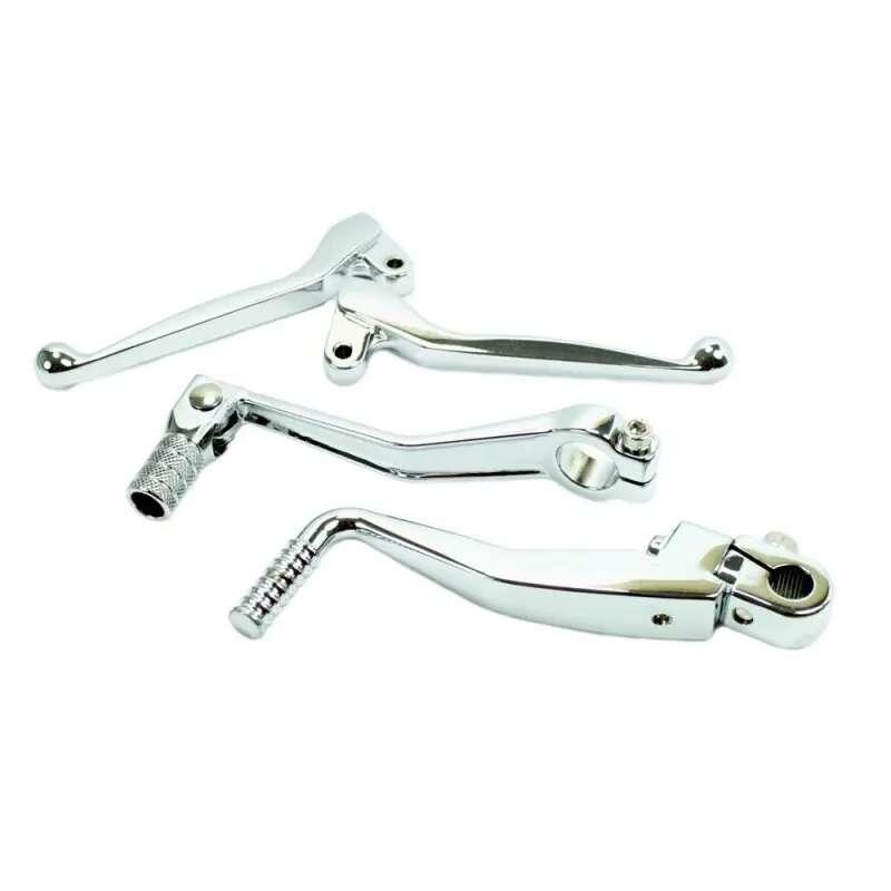 Beliebt Set Handhebel Griffe Kickstarter Schalthebel verchromt pas. f. Simson S51 S70 S53 S83 klappbar