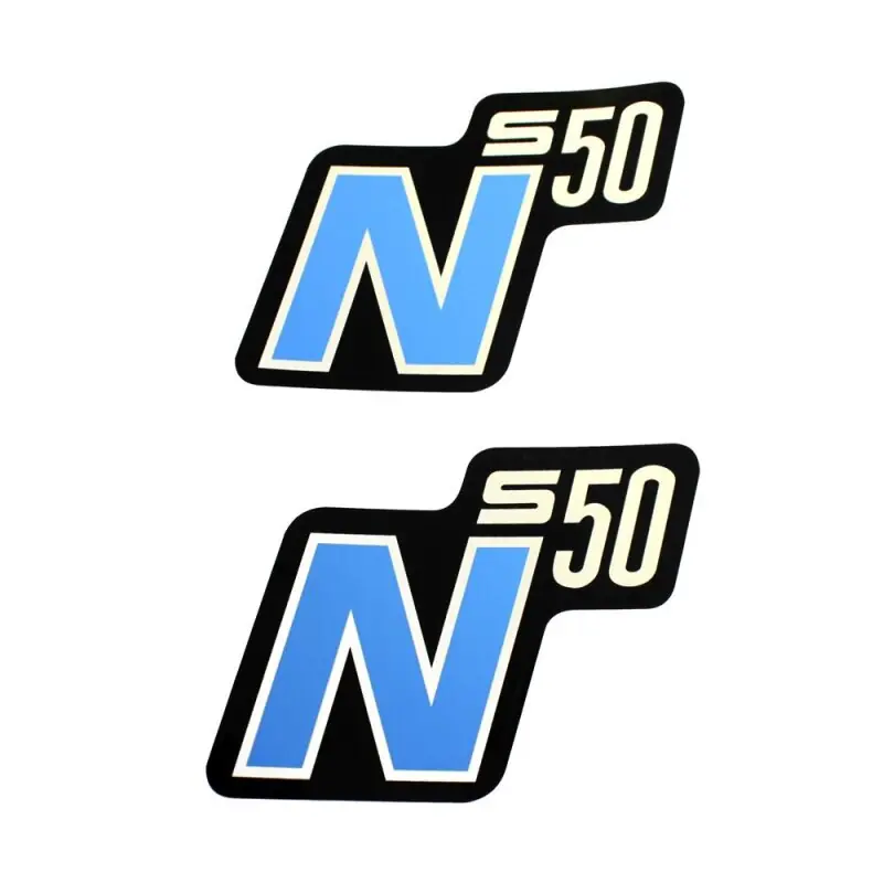 Ausverkauf Aufkleber Klebefolie Kleber Seitendeckel für Simson S50 N blau