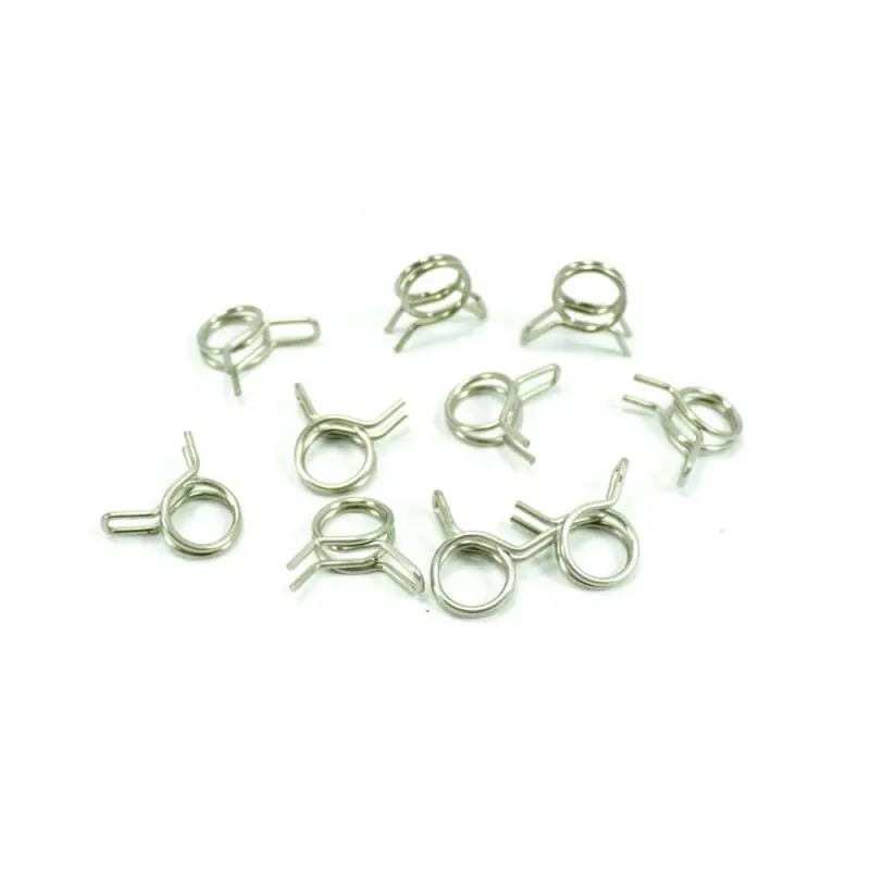 Jetzt Kaufen Set 10 Federn Klemmfedern Feder Sicherung Schelle 7mm Benzinschlauch für Simson AWO MZ ETZ TS ES ETS 250 500 301 Schlauchschellen