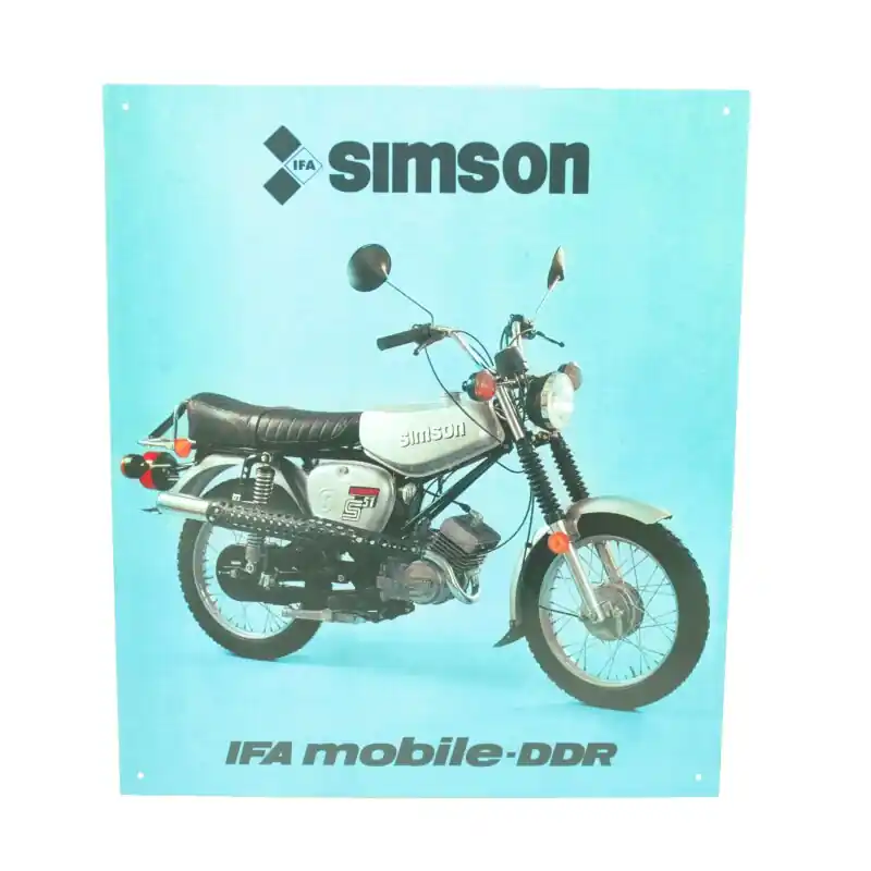 Heißes Angebot Simson Enduro Blechschild S51 S50 Sammlerstück ideal als Geschenk, Werbeschild, Werbetafel