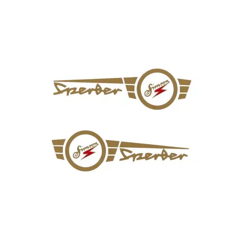 Wasserabziehbild im Paar für Tank Simson Sperber SR4-3 14,6x4,5 wie ab Werk, kein Aufkleber Heißes Angebot