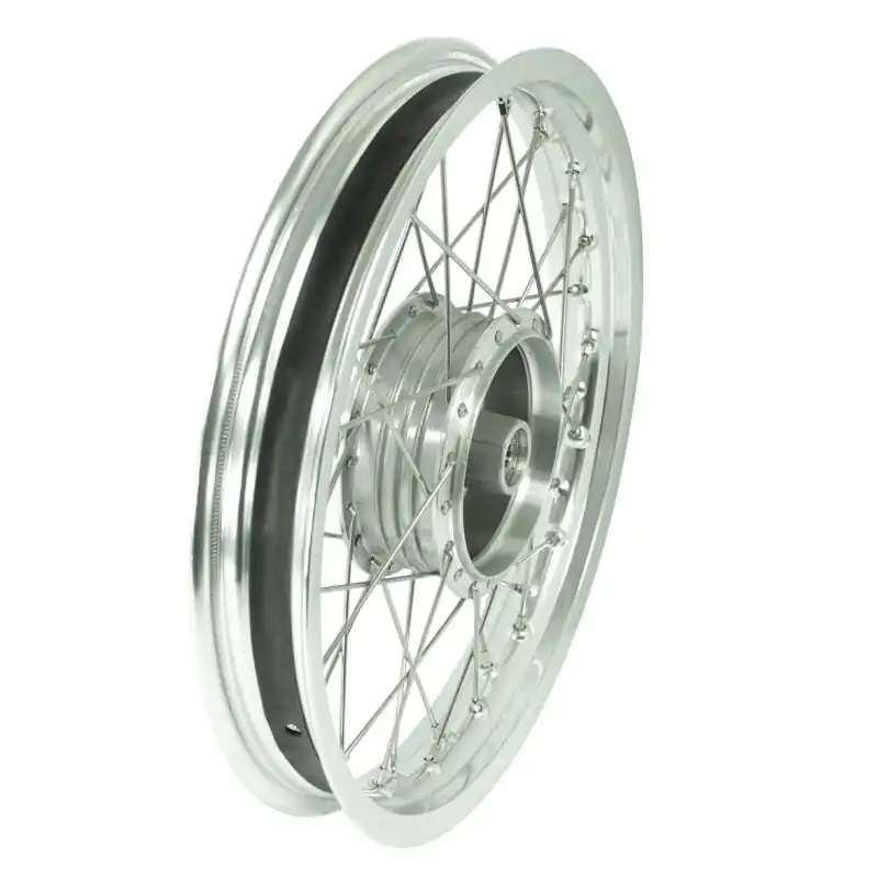 Angebot Speichenrad komplett mit Alufelge, Speichen chrom Tuning 1,85x16 für Simson S51 S50 S70 Sperber Schwalbe Star Duo