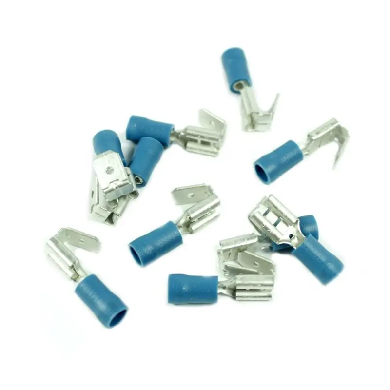 10 x Kabelschuhe 6,3mm mit Abgang, Verteiler für Simson KR51 Schwalbe S51 S50 Star MZ ETZ TS ES ETS 125 150 250 251 Kabelbaum Kabel 0,75-1,50 Geprüft