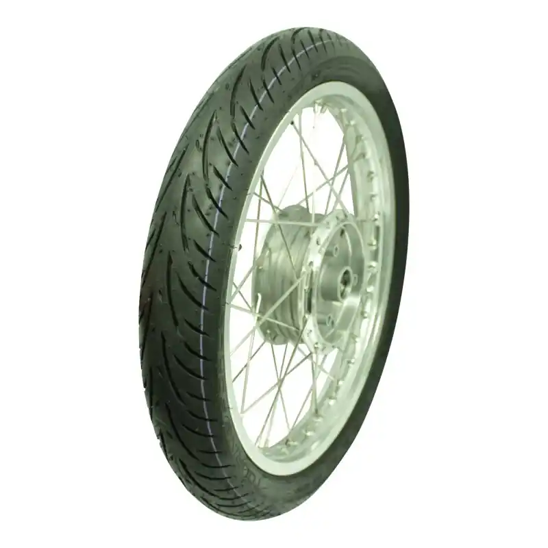 Komplettrad hinten mit Reifen Edelstahl Speichen 90/80 - 16, 46M TL, Sava Mitas MC26 Capri für Simson S51 S50 S70 S53 Habicht KR51 Schwalbe Sperber 3,00x16 Billig