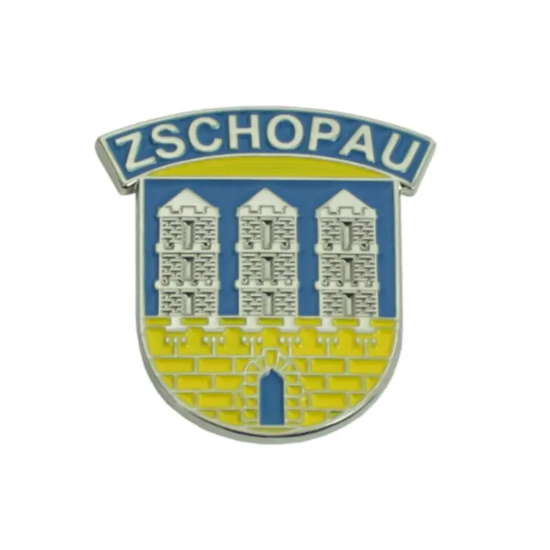 Lenkerplakette Plakette Zschopau gerade klein für MZ ES125 ES150 (RT125-3) klein blau gelb Ausverkauf