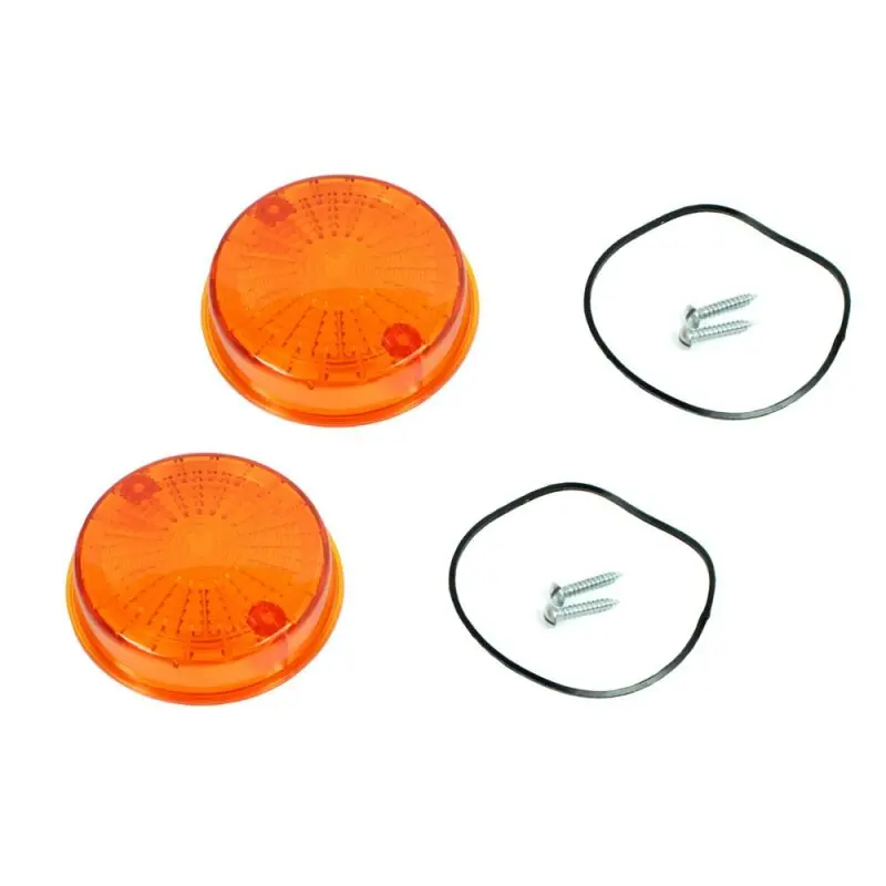 1 Paar Simson Blinker hinten Glas Dichtung Schrauben rund orange mit E-Zeichen 12V S51 S50 SR50 pass f MZ ETZ TS 150 125 250 Aktuell