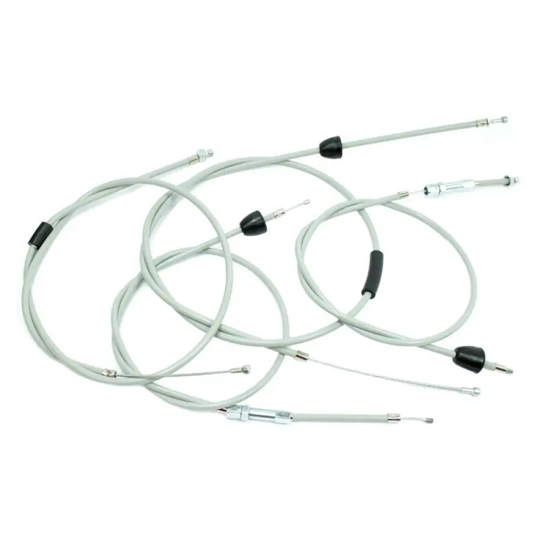4 Bowdenzüge grau Bowdenzug Simson KR51/2 Schwalbe Kupplung Bremse Choke Gas Bremse Neu