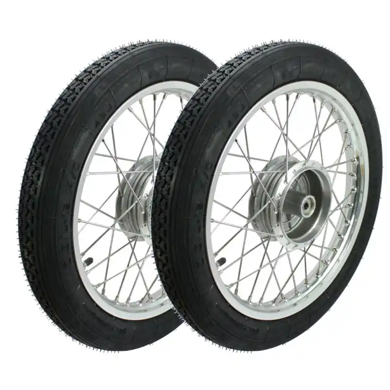 Abverkauf Paar Kompletträder Heidenau K4 auf Alufelge Simson S51 S50 KR51 Schwalbe Spatz Star Sperber Habicht Duo