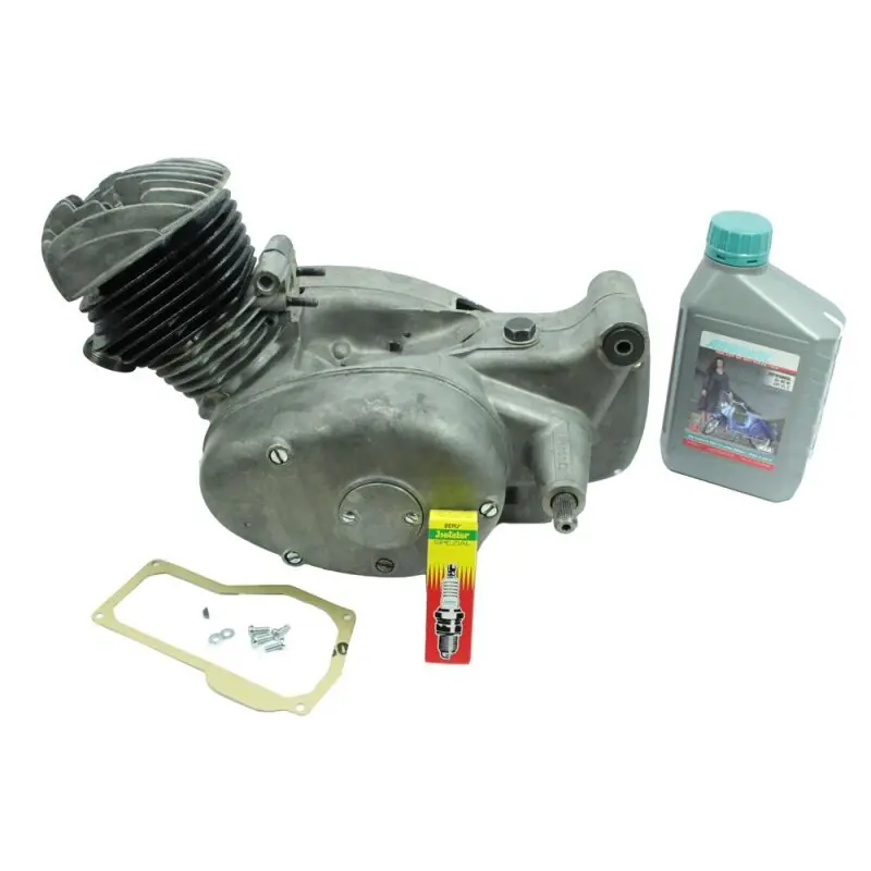 Knallerangebot Regenerierung Motor Getriebe für Simson SR1 SR2 Lager Zylinder Überholung gegen Altteil 50 ccm inkl. Getriebeöl Rheinmetall RH50
