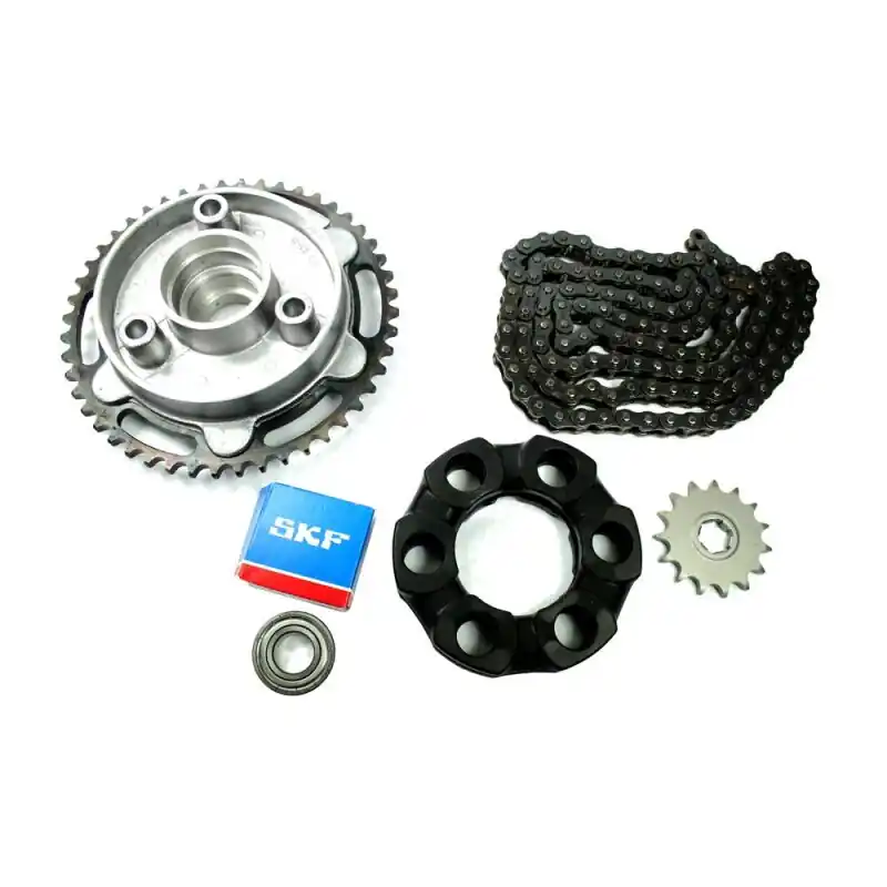 MZ ETZ150 125Kettenkit mit Kette128 Glieder Ritzel 15Z Finale Aktion