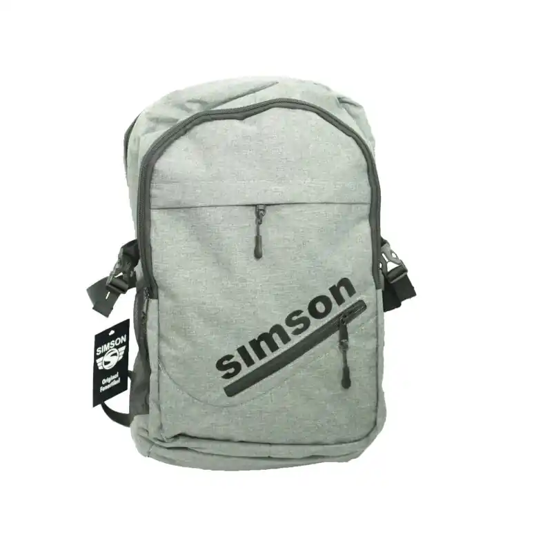 Echt Simson Rucksack grau, Ranzen, Schultasche, verstellbare Träger