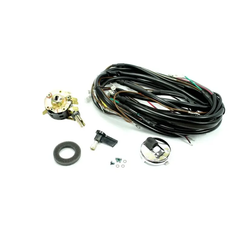 Kabelbaum + Zündschloss + Zündschlüssel + Schaltplan für Simson KR51/2 Schwalbe Elektrik Kabelsatz Kostenloser Rückversand