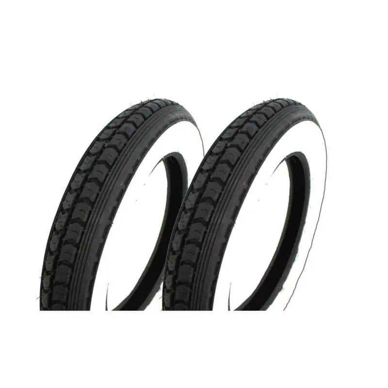 Preisknaller Paar Weißwand Reifen Mantel für Simson SR50 SR80 Roller SD50 Continental 3,00x12 M/C 47J