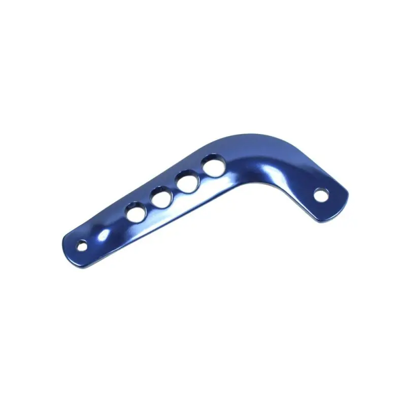 Finale Aktion Simson Auspuff Halteblech S51 E S50 S51 S70 S53 OR E Enduro Strebe Lochblech hinten Blau