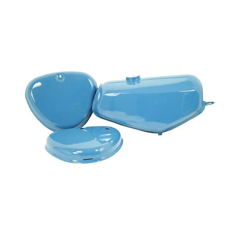 Schnäppchen Lackset Tank + Seitendeckel blau für Simson S51 S50 S70 RAL5019 Kraftstoffbehälter