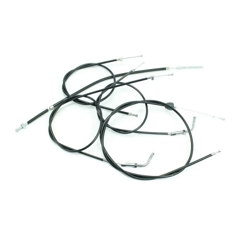 Set 5 Bowdenzüge Seilzüge schwarz Simson Spatz Gebläsemotor K Gas Kupplung Schaltung Bremse hinten Bowdenzug Top-Angebot