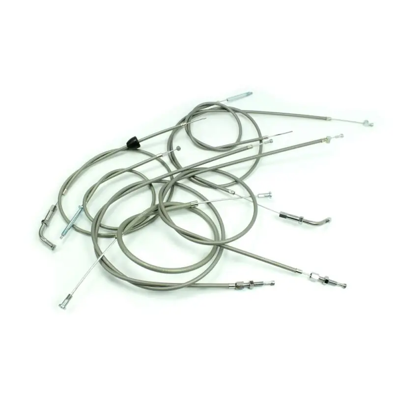 Set 7 Bowdenzüge Seilzüge silbergrau Simson KR50 (bis 70523) Gas Kupplung Schaltung Tupfer Bremsen Bowdenzug Jetzt Bestellen