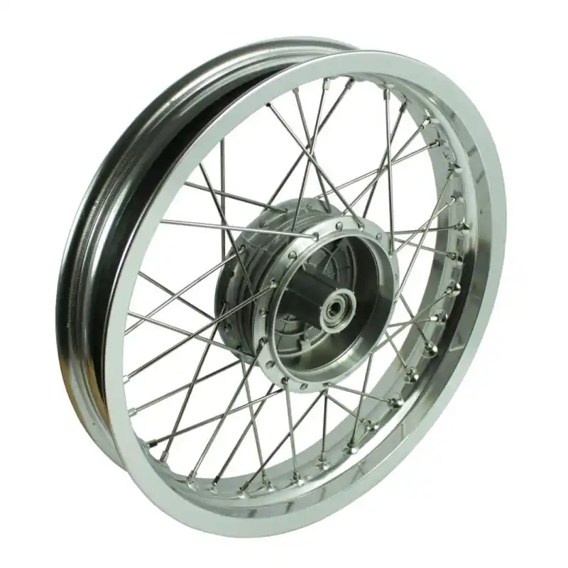 Speichenrad komplett mit Alufelge, Speichen verchromt Tuning 2,15x16 für Simson S51 S50 S70 Sperber Schwalbe Star Duo Expressversand