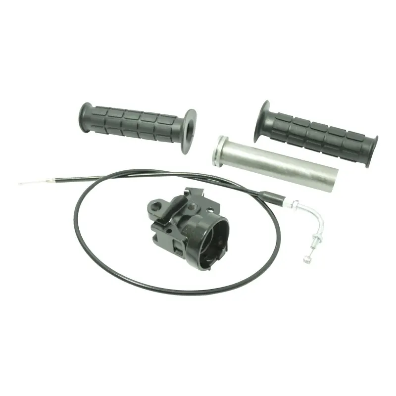 Set Armatur Wickelgasgriff Aluminium Griffe Bowdenzug Lenker rechts für Simson KR51 Schwalbe Klemmstück Geprüft