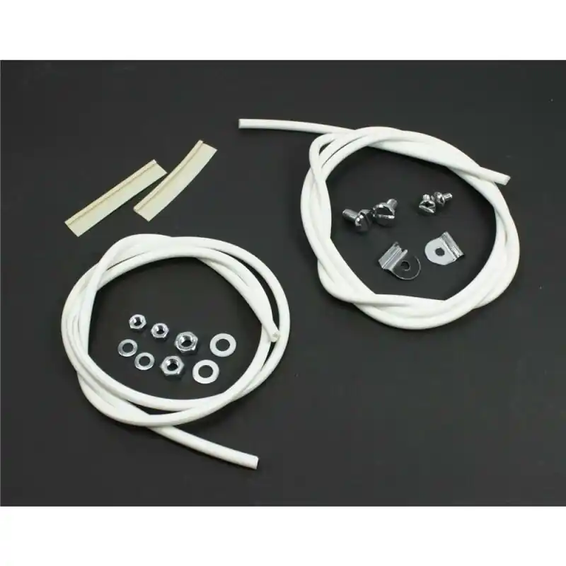 Preisknaller Set Keder weiß für Simson KR51 Schwalbe Köder Motorhaube Lenkerschale Knieblech Gummischnur