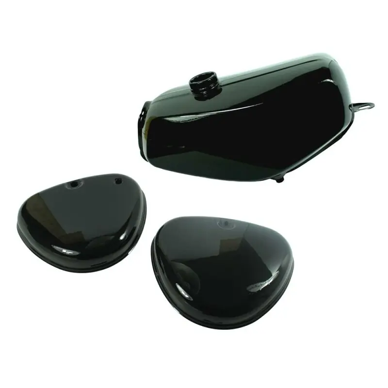 Sonderangebot Lackset Tank + Seitendeckel schwarz für Simson S51 S50 S70 Kraftstoffbehälter