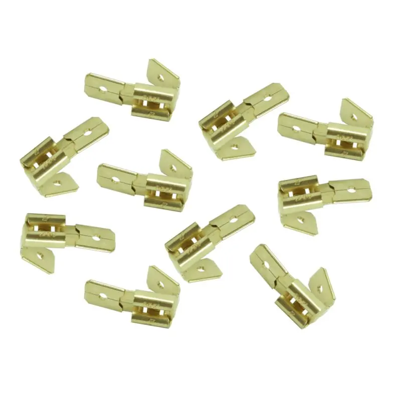 10 Kabelschuhe Verteiler 2-fach-Flachsteckhülse mit Abzweig 6,3x0,8mm für Simson KR51 Schwalbe S51 S50 Star MZ ETZ TS ES ETS 125 150 250 251 Kabelbaum Kabel 0,75-1,50 Schnäppchen