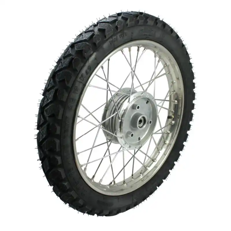 16 Zoll Komplettrad vorn Winterreifen Allwetterreifen Rad mit Edelstahlfelge 1,5x16 + Edelstahlspeichen für Simson S51 S53 S50 S70 KR51 Schwalbe Spatz Star Sperber Habicht Duo Preiswert