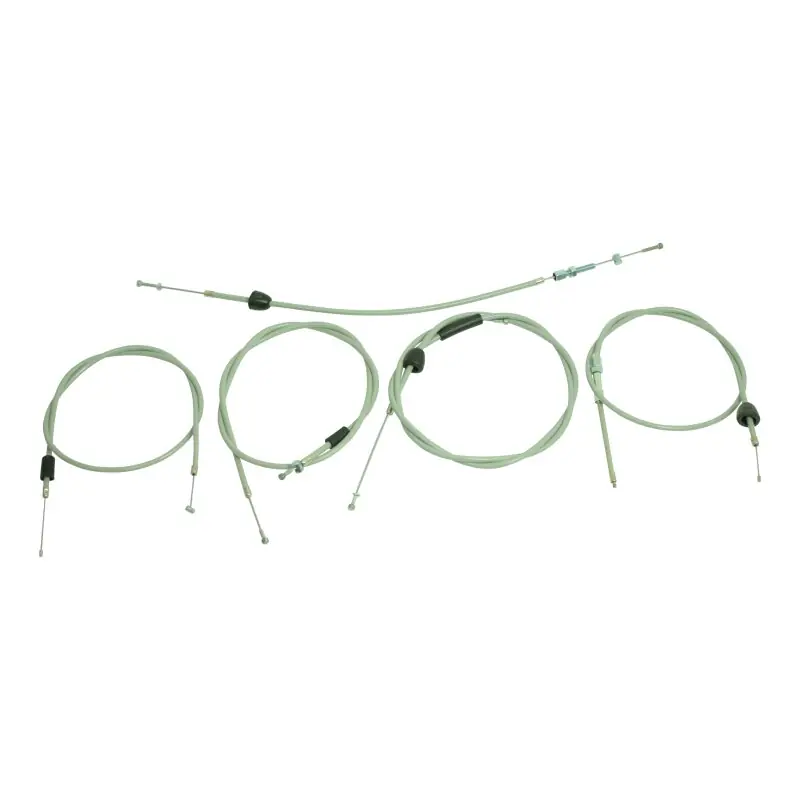 Begrenztes Angebot Bowdenzüge grau für Simson Star Sperber Habicht Bowdenzug Gas, Choke, 2x Bremse, Kupplung 1. Version, innenliegender Bremshebel