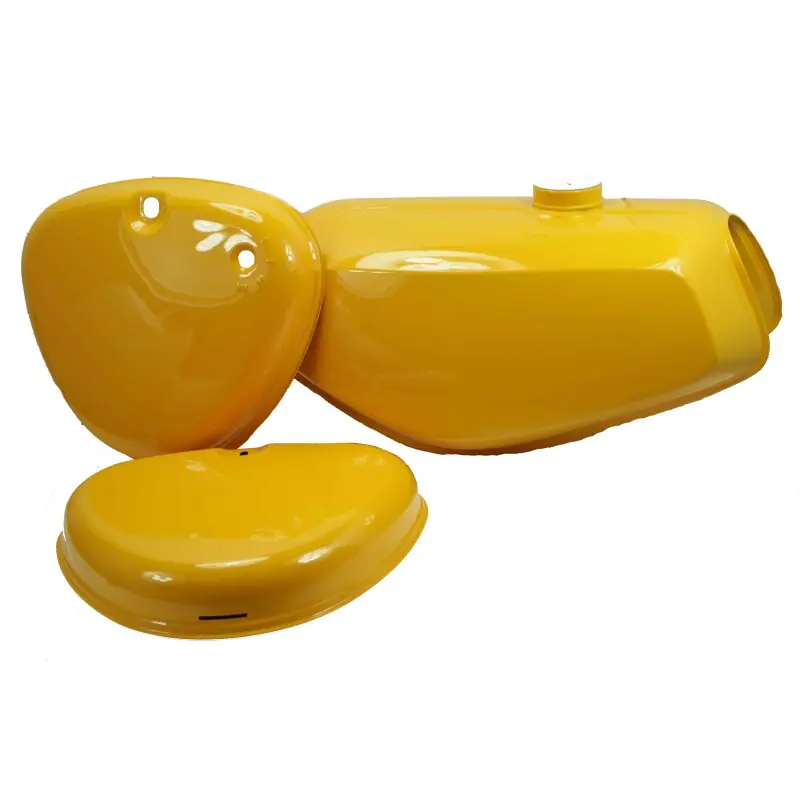 Geprüft Lackset Tank + Seitendeckel saharabraun gelb für Simson S51 S50 S70 Kraftstoffbehälter