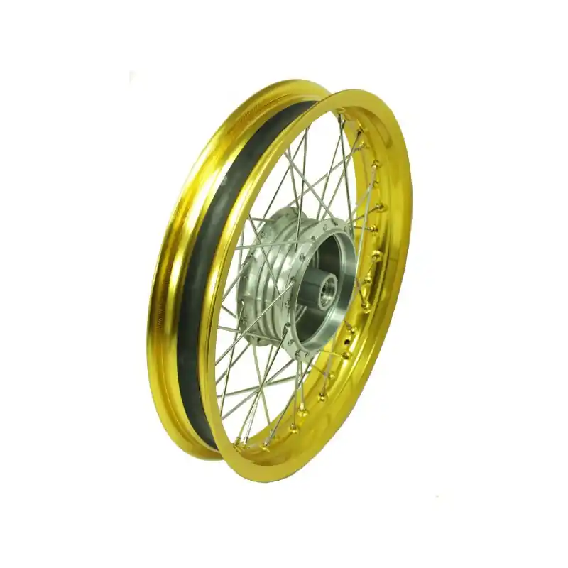 Speichenrad breite Felge 2,15x16 Gold Edelstahl Speichen Nabe silber für Simson S51 S50 S70 S53 KR51 Schwalbe Star Sperber Spatz Habicht Duo Mega-Angebot