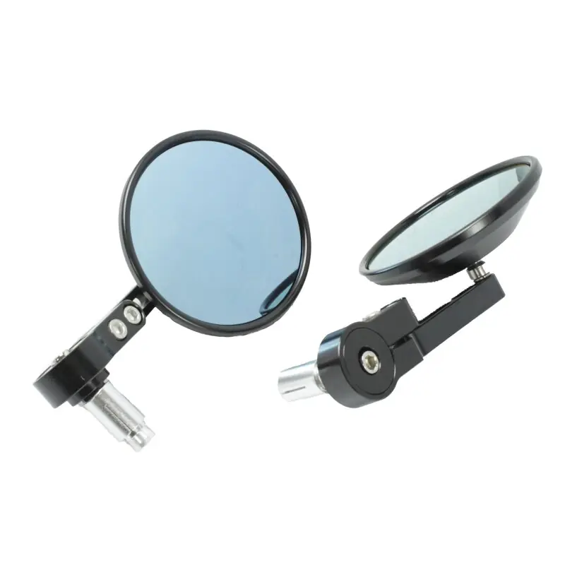 Premium CNC Lenkerendenspiegel für Simson Schwalbe KR51 S51 S50 S70 Sport S53 Aprilia Suzuki Gilera ATU Agility Harley Davidson, Moto Guzzi, Indian CafeRacer Rückspiegel E-Prüfzeichen Meistverkauft