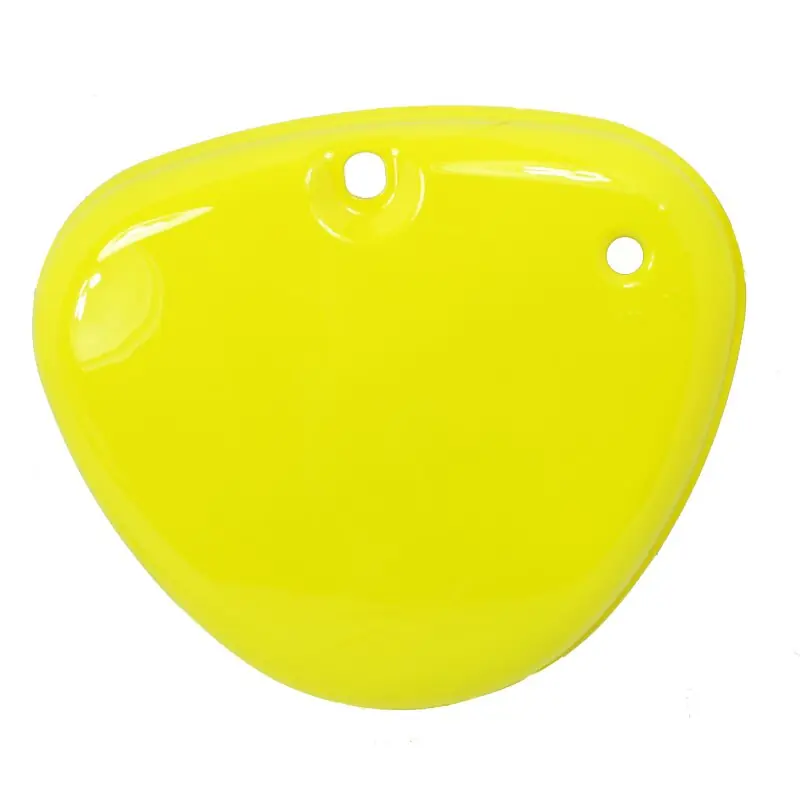 Kostenloser Rückversand Seitendeckel links, gelb für Simson S51 S50 S70 Metall Herz Zünschloss Deckel für Werkzeugfach und Batteriefach