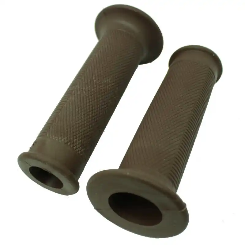 Griffe Griffgummis rechts + links für Simson KR51 Schwalbe Star Sperber Habicht Duo AWO S T MZ ES 125 150 175 250 300 RT125 BK350 braun feines Noppenmuster Made in Germany Top-Preis