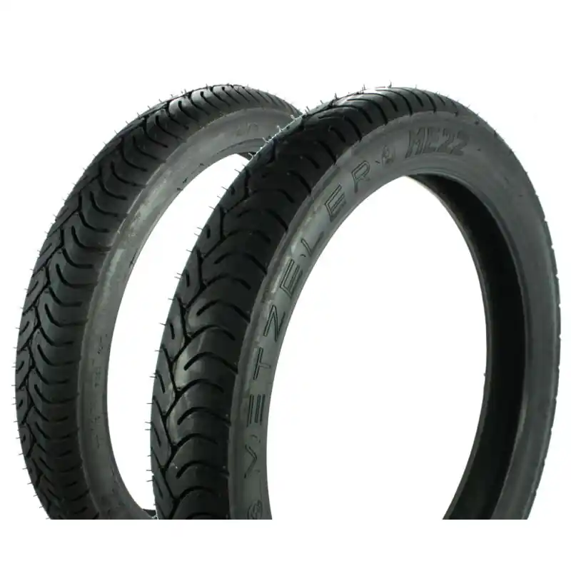 Set Metzeler Reifen 2,75 + 3.50-18 62P TT ME22 für MZ ETZ250 Honda CB 250 400 Euro G Twin Suzuki GSX 250 E Kawasaki Z250 Jawa Kostenloser Rückversand