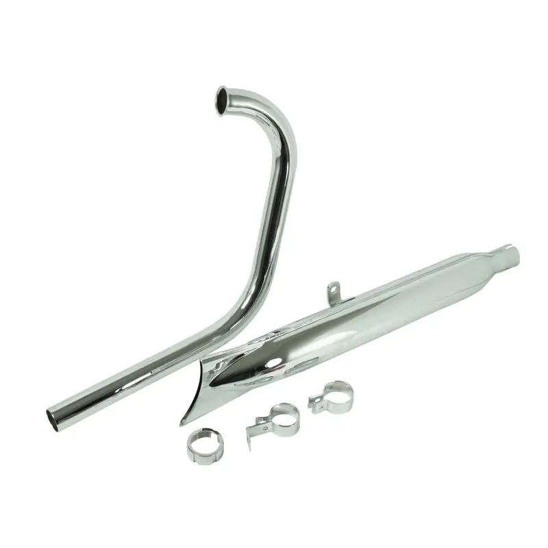 Beliebt Auspuff, komplette Fischschwanz Anlage für Simson AWO Touren Bj: 1952-1955 Auspuffanlage