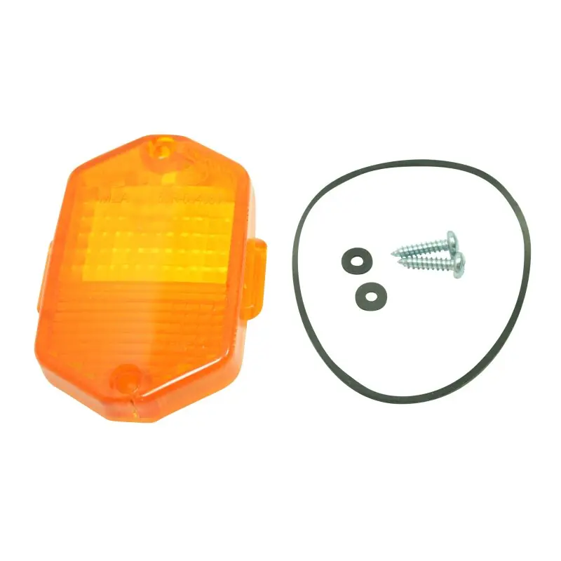Simson Blinker Glas Dichtung Schrauben eckig Orange hinten + vorn mit E-Zeichen SR50/1 SR80/! S53 S83für MZ ETZ 150 125 250 251 Sonderangebot