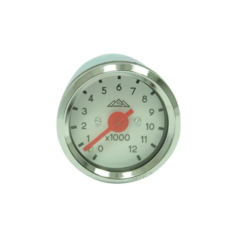 Drehzahlmesser DZM Simson S50 S51 S70 48mm rund Chromring 12V mechanisch Schneller Versand